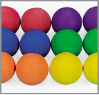 Colored Baseballs