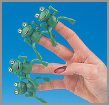 vinyl frog finger puppets