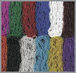 metallic beads, mardi gras beads