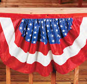 patriotic novelty items, flags, balloons
