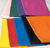 plastyic tablecloths and tablerools